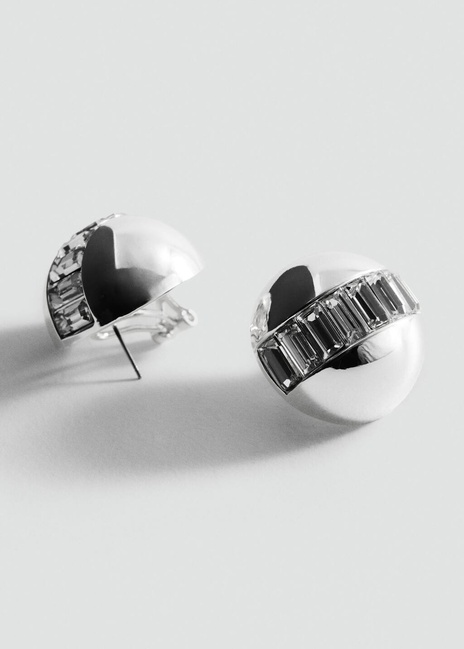 Жіночі срібні сережки Mango артикул 27031226 PL 2 season Фото ракурс 1 - Жіночі срібні сережки Mango артикул 27031226 PL 2 season