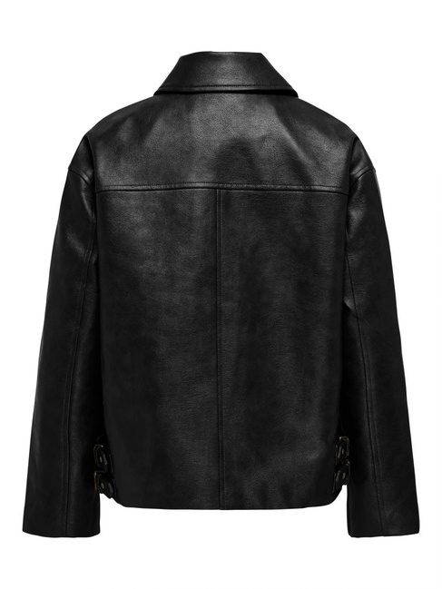 Женская черная куртка Only артикул 15350398 Black FW2025 Фото ракурс 2 - Женская черная куртка Only артикул 15350398 Black FW2025