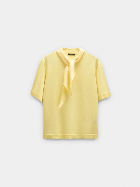 Фото ракурс 5 - Жіноча жовта блузка Parfois артикул 240317 _LY FW2025