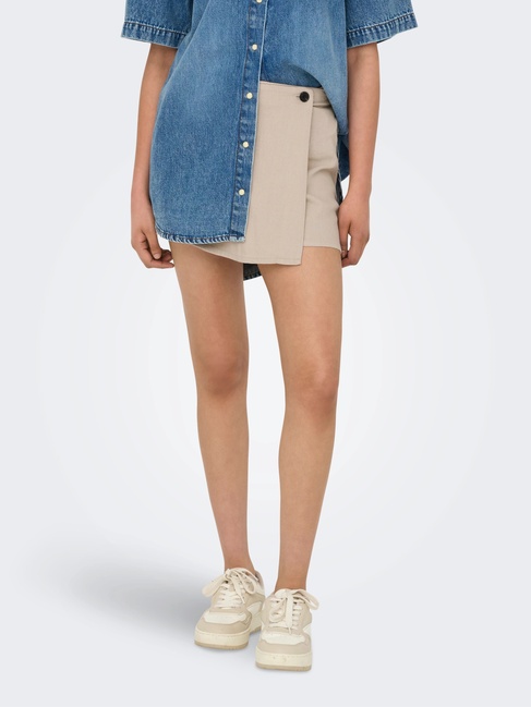 Жіноча бежева спiдниця Only артикул 15338905 Oxford Tan SS2025 Фото ракурс 1 - Жіноча бежева спiдниця Only артикул 15338905 Oxford Tan SS2025