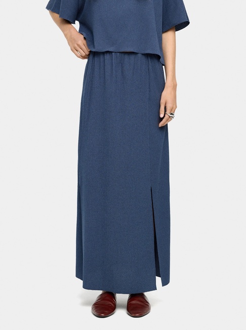 Женская синяя юбка Parfois артикул 241436 _BL FW2025 Фото ракурс 1 - Женская синяя юбка Parfois артикул 241436 _BL FW2025