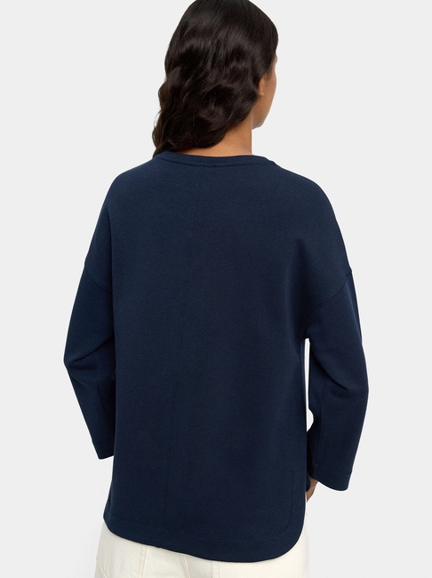 Женский синий свитшот Parfois артикул 241575 _NV FW2025 Фото ракурс 2 - Женский синий свитшот Parfois артикул 241575 _NV FW2025