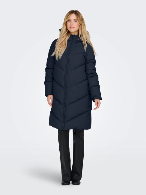 Фото ракурс 1 - Жіноче синє пальто Only артикул 15217556 Dark Sapphire FW2025