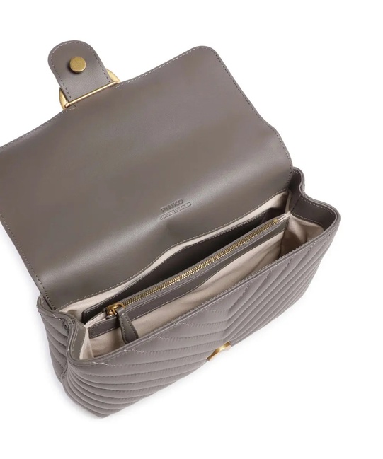 Фото ракурс 5 - Женская серая сумка Pinko артикул 100043-A0GK K33Q FW2025