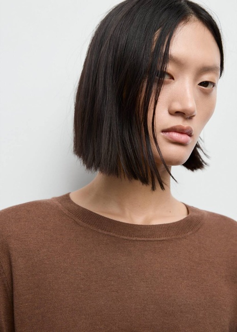 Жіночий коричневий джемпер Mango артикул 17005817 31 1 season Фото ракурс 4 - Жіночий коричневий джемпер Mango артикул 17005817 31 1 season