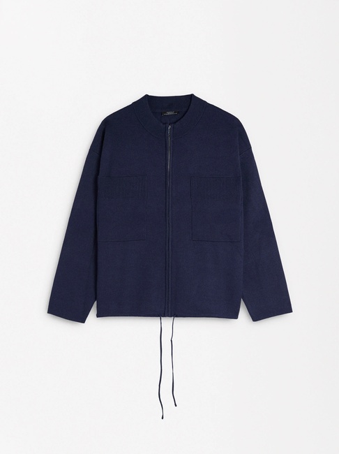 Фото ракурс 6 - Жіночий синій кардиган Parfois артикул 228352 _NV FW2025