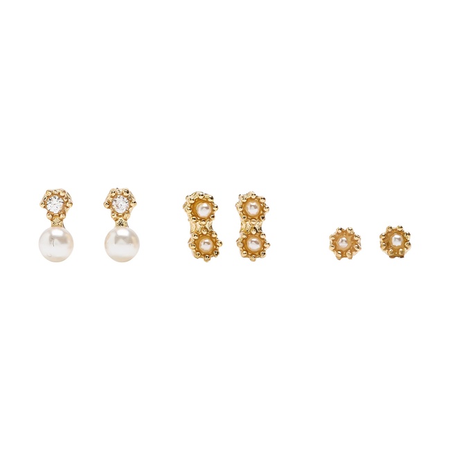 Женские золотые серьги Parfois артикул 234006 _GD FW2025 Фото ракурс 1 - Женские золотые серьги Parfois артикул 234006 _GD FW2025