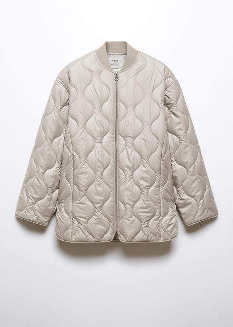 Фото ракурс 3 - Женская серая куртка Mango артикул 57055948 92 5 season