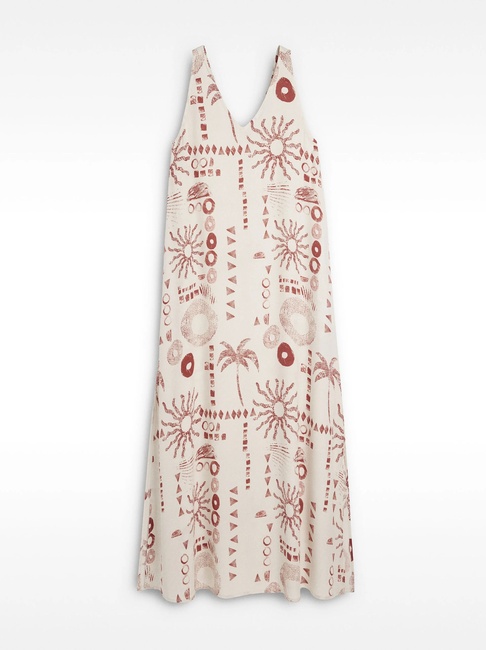 Женское белое платье Parfois артикул 234648 _WT FW2025 Фото ракурс 4 - Женское белое платье Parfois артикул 234648 _WT FW2025