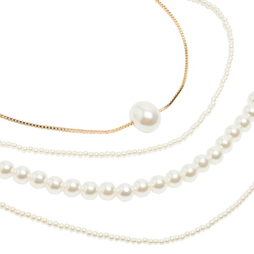 Фото ракурс 2 - Жіноче білe намисто Parfois артикул 239650 _PE FW2025