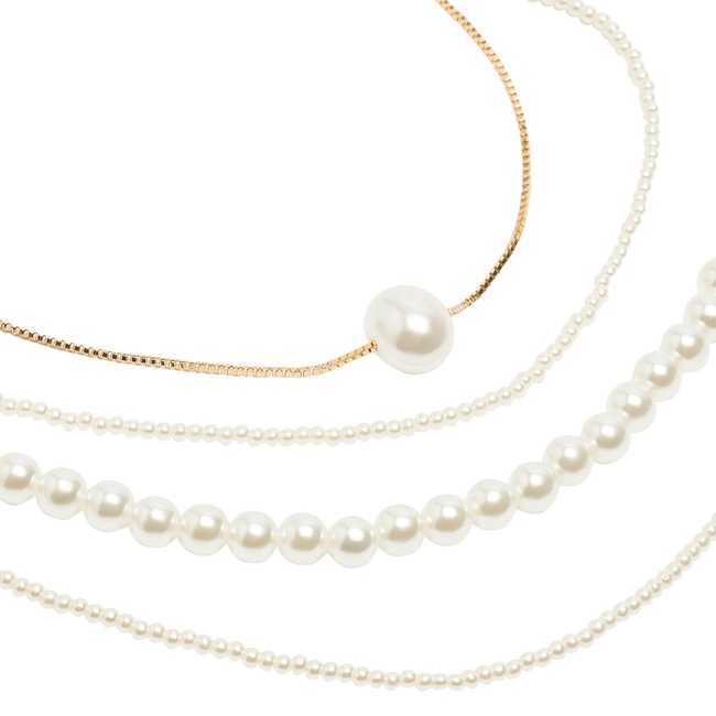 Жіноче білe намисто Parfois артикул 239650 _PE FW2025 Фото ракурс 2 - Жіноче білe намисто Parfois артикул 239650 _PE FW2025