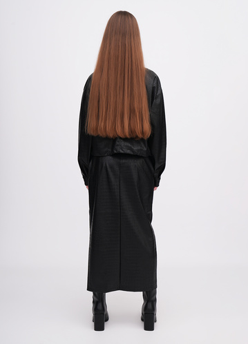 Фото ракурс 2 - Жіноча чорна спiдниця EQUILIBRI артикул W491 074 300 Black FW2025