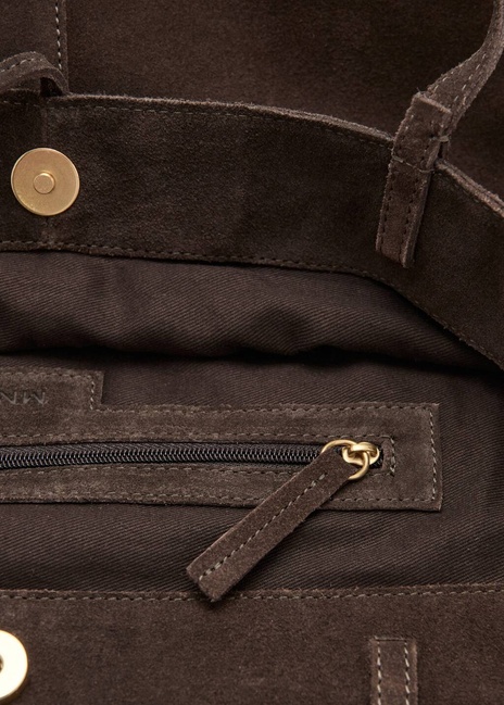 Жіноча коричнева сумка Mango артикул 27071224 32 2 season Фото ракурс 4 - Жіноча коричнева сумка Mango артикул 27071224 32 2 season