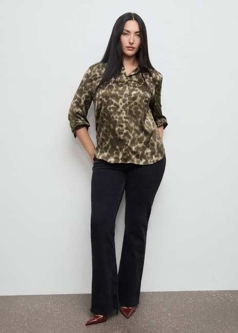 Фото ракурс 5 - Жіноча коричнева сорочка Mango артикул 17085813 30 1 season