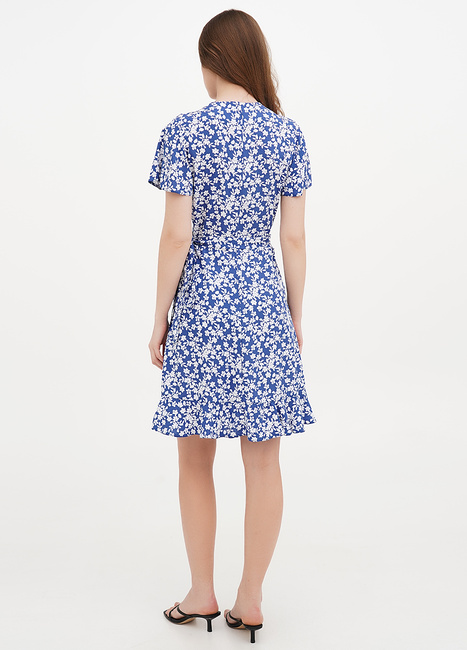 Фото ракурс 2 - Жіноча синя сукня EQUILIBRI артикул W452 080 000 NAVY BLUE SS2025