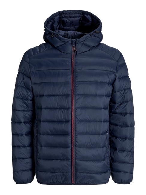 Мужская синяя куртка Jack & Jones артикул 12280970 Sky Captain FW2025 Фото ракурс 3 - Мужская синяя куртка Jack & Jones артикул 12280970 Sky Captain FW2025