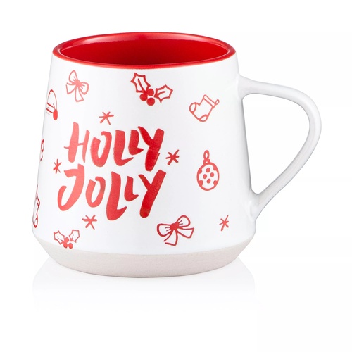 Фото ракурс 2 - Бело-красная чашка Ardesto артикул AR3093 No color FW2025