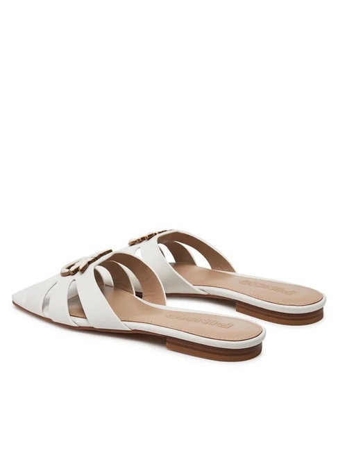 Фото ракурс 3 - Женские молочные босоножки Pinko артикул SD0313-P003 Z12 SS2025