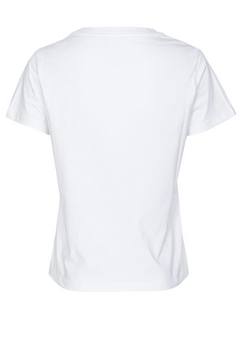 Фото ракурс 2 - Женская белая футболка Pinko артикул 100373-A228 Z04 FW2024