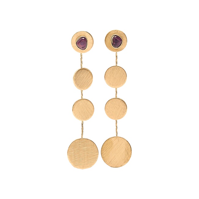 Женские золотые серьги Parfois артикул 239765 _GD FW2025 Фото ракурс 1 - Женские золотые серьги Parfois артикул 239765 _GD FW2025