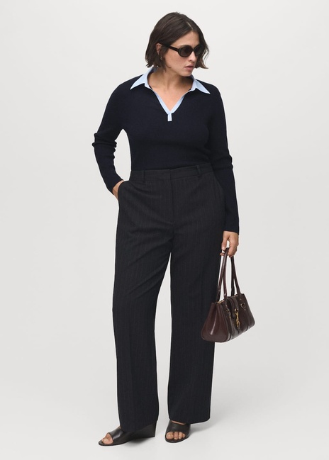 Жіночий синій джемпер Mango артикул 17005828 56 1 season Фото ракурс 5 - Жіночий синій джемпер Mango артикул 17005828 56 1 season