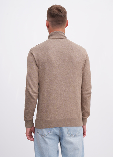 Чоловічий бежевий светр EQUILIBRI артикул M342 003 000 Beige FW2025 Фото ракурс 2 - Чоловічий бежевий светр EQUILIBRI артикул M342 003 000 Beige FW2025