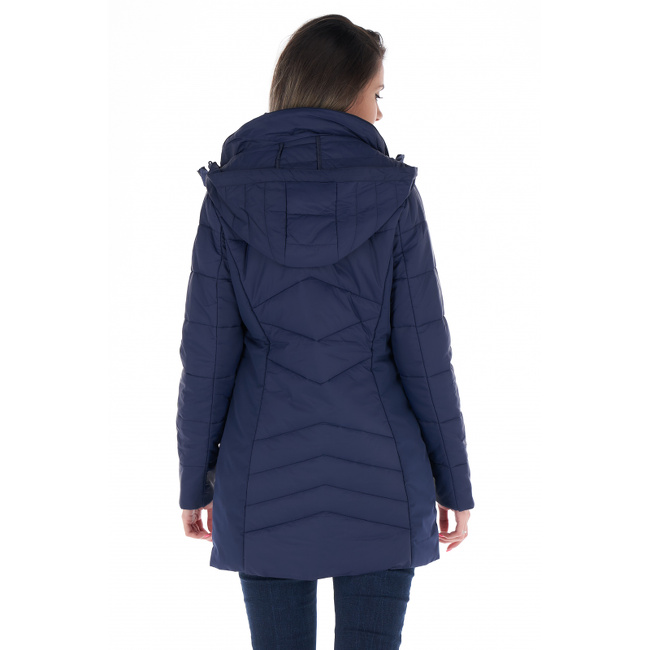 Женское синее пальто Lee Cooper артикул 20695418 PEACOAT FW2022 Фото ракурс 2 - Женское синее пальто Lee Cooper артикул 20695418 PEACOAT FW2022