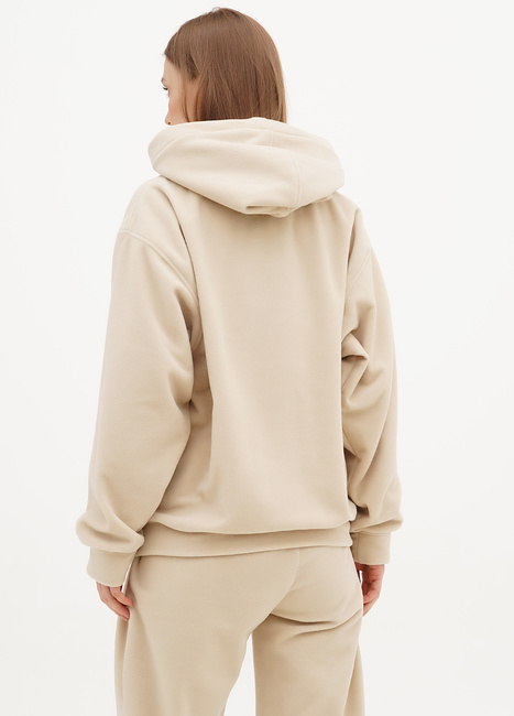 Фото ракурс 2 - Жіноче бежевe худі EQUILIBRI  артикул FS FL Hoody Beige FW2024