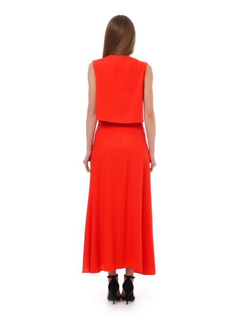 Фото ракурс 4 - Женский оранжевый жилет EQUILIBRI артикул W491 051 100 Orange SS2025