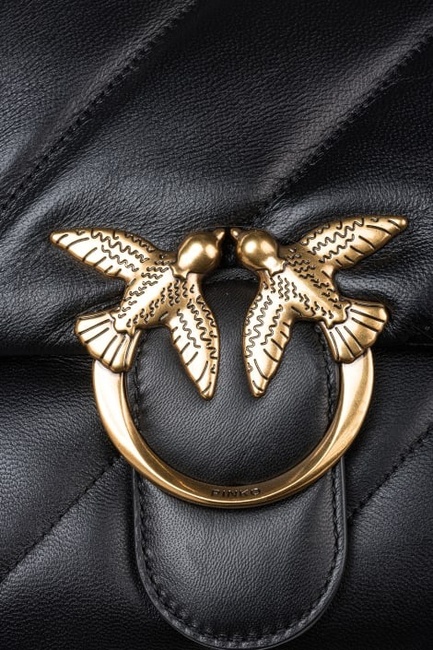 Женская черная сумка Pinko артикул 100037-A0F2 Z99Q FW2025 Фото ракурс 4 - Женская черная сумка Pinko артикул 100037-A0F2 Z99Q FW2025