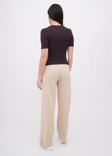 Фото ракурс 2 - Жіночі бежеві штани EQUILIBRI артикул W265 004 000 Beige FW2025