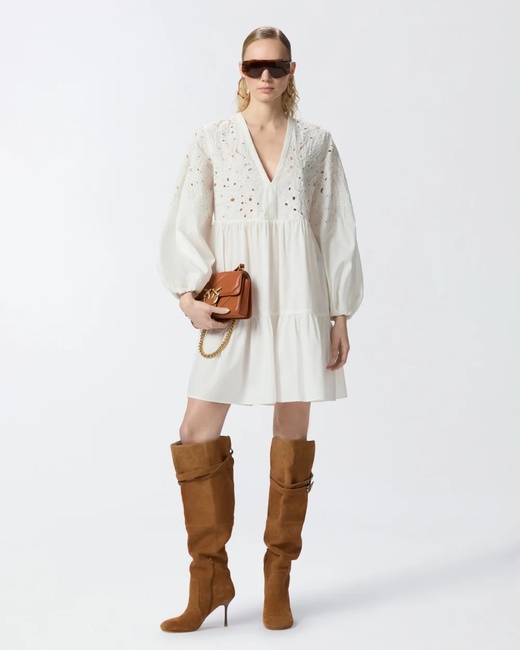 Фото ракурс 1 - Жіноча біла сукня Pinko артикул 105008-A2H0 Z05 SS2025