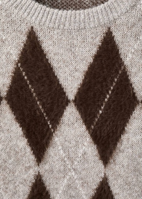 Женский бежевый джемпер Mango артикул 17007827 06 1 season Фото ракурс 6 - Женский бежевый джемпер Mango артикул 17007827 06 1 season