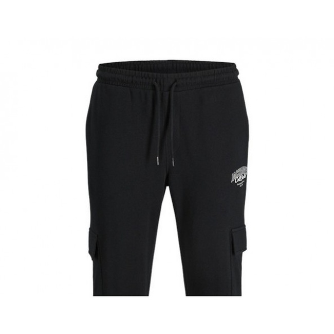 Фото ракурс 3 - Мужские черные штаны Jack & Jones артикул 12279106 Black FW2025