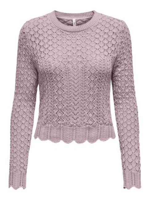 Жіночий рожевий джемпер Only артикул 15339668 Violet Ice SS2025 Фото ракурс 1 - Жіночий рожевий джемпер Only артикул 15339668 Violet Ice SS2025