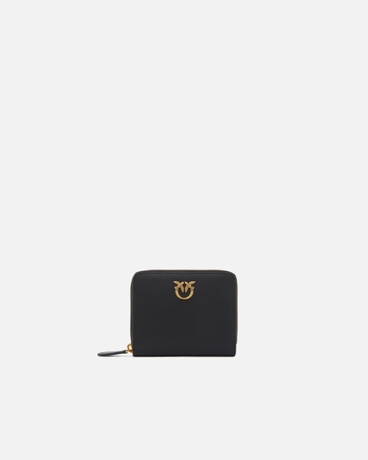 Женский черный кошелёк Pinko артикул 100249-A0F1 Z99Q SS2025 Фото ракурс 1 - Женский черный кошелёк Pinko артикул 100249-A0F1 Z99Q SS2025