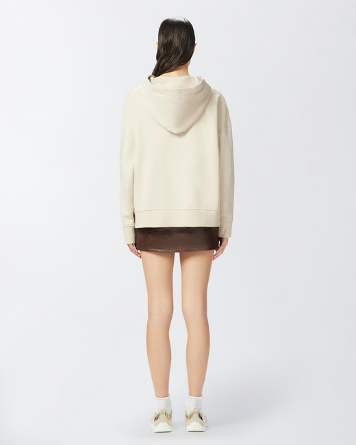 Женское белое худи Pinko артикул 104623-A2CU C03 SS2025 Фото ракурс 2 - Женское белое худи Pinko артикул 104623-A2CU C03 SS2025