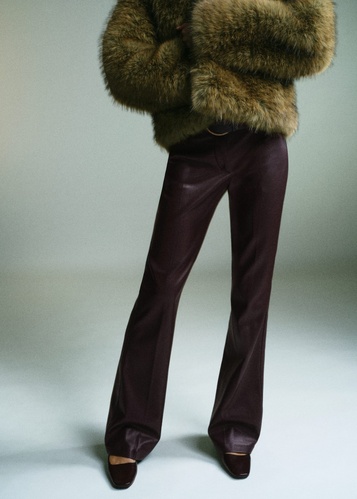 Фото ракурс 1 - Жіночі бордові брюки Mango артикул 17097803 77 1 season