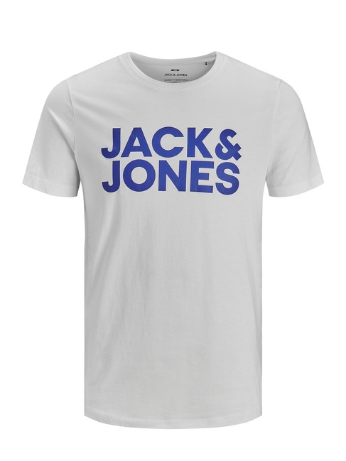 Фото ракурс 7 - Мужская белая футболка Jack & Jones артикул 12151955 White FW2024