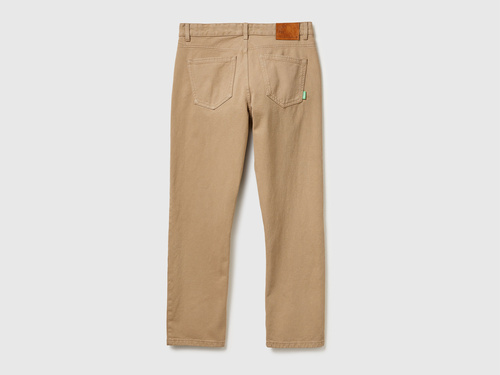 Фото ракурс 2 - Мужские хаки штаны Benetton артикул 4U32UE01W 0W9 25A