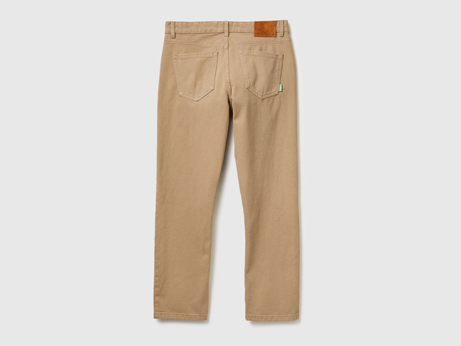 Чоловічі хакі штани Benetton артикул 4U32UE01W 0W9 25A Фото ракурс 2 - Чоловічі хакі штани Benetton артикул 4U32UE01W 0W9 25A