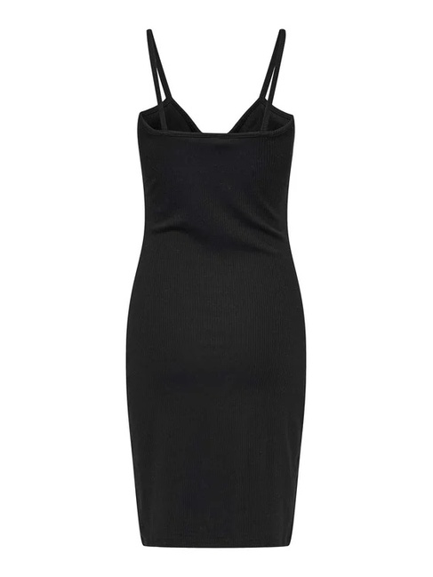 Жіноча чорна сукня Only артикул 15343601 Black SS2025 Фото ракурс 2 - Жіноча чорна сукня Only артикул 15343601 Black SS2025