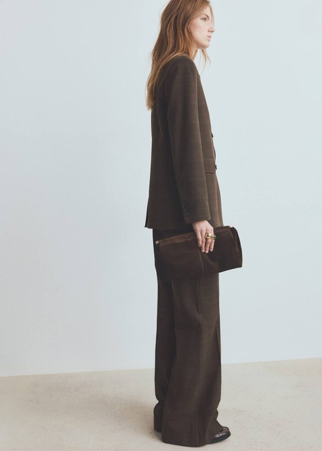 Фото ракурс 5 - Жіночі коричневі брюки Mango артикул 27031324 30 2 season