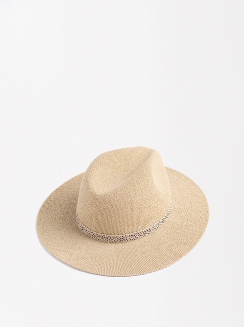 Фото ракурс 2 - Жіночий бежевий капелюх Parfois артикул 229042 _BG SS2025