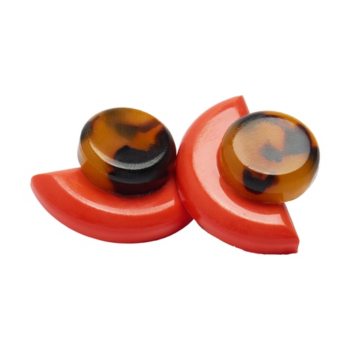 Фото ракурс 2 - Жіночі коричневі сережки Parfois артикул 239897 _HM FW2025