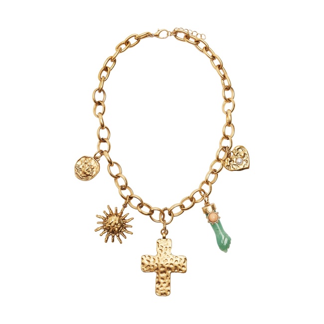 Жіноче золотe намисто Parfois артикул 238644 _GD FW2025 Фото ракурс 1 - Жіноче золотe намисто Parfois артикул 238644 _GD FW2025