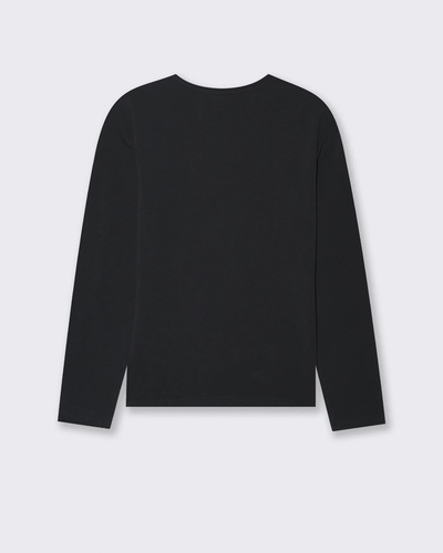 Фото ракурс 2 - Жіночий чорний лонгслів Piazza Italia артикул 62314 Black FW2025