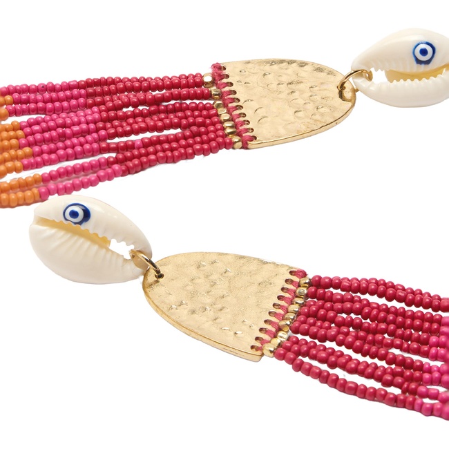 Женские розовые серьги Parfois артикул 234925 _BM FW2025 Фото ракурс 2 - Женские розовые серьги Parfois артикул 234925 _BM FW2025