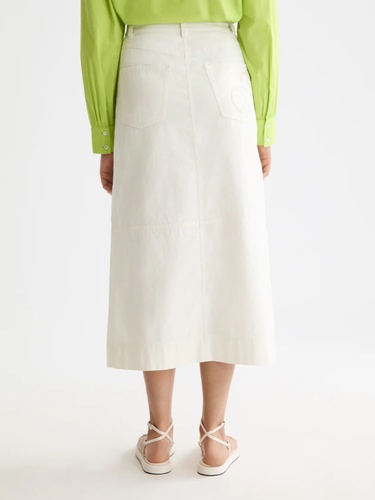 Фото ракурс 2 - Женская бежевая юбка SCOTCH & SODA артикул UFS00831M U137 SS2026