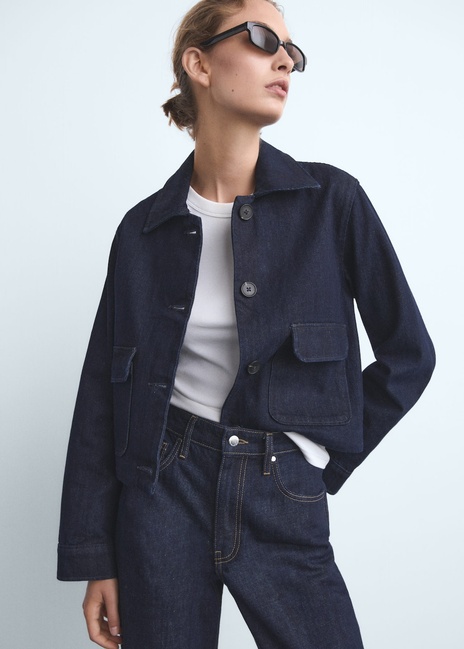 Фото ракурс 4 - Женские синие джинсы Mango артикул 17077787 TS 1 season